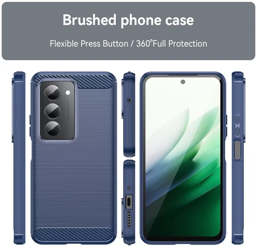 Xiaomi Redmi 15 (4G) Hoesje Geborsteld TPU Flexibele Back Cover Blauw afbeelding 8