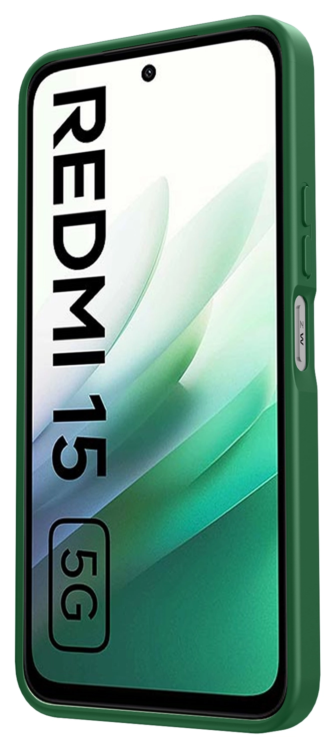 Xiaomi Redmi 15 (4G) Hoesje met MagSafe Back Cover Matte Groen afbeelding 13