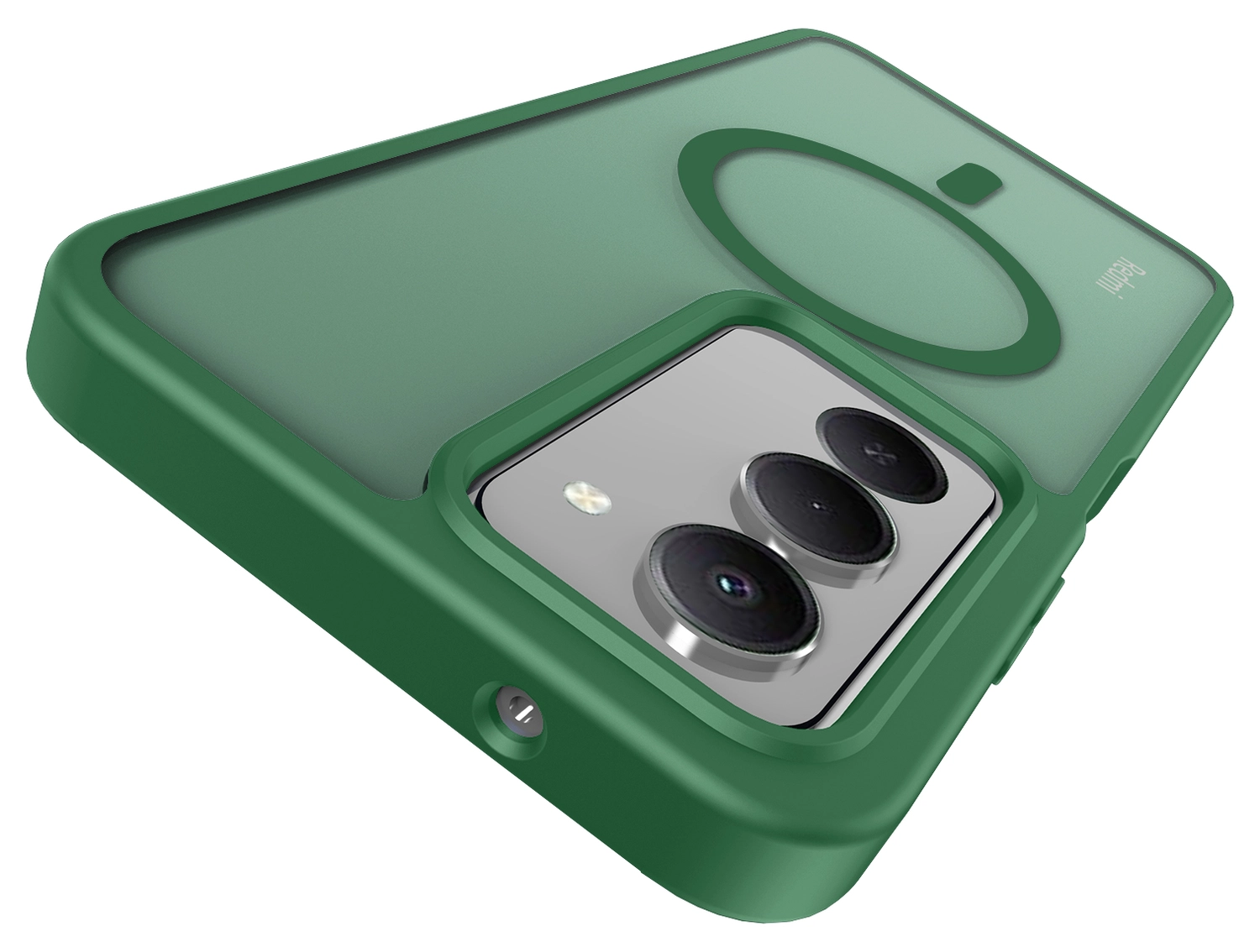 Xiaomi Redmi 15 (4G) Hoesje met MagSafe Back Cover Matte Groen afbeelding 9