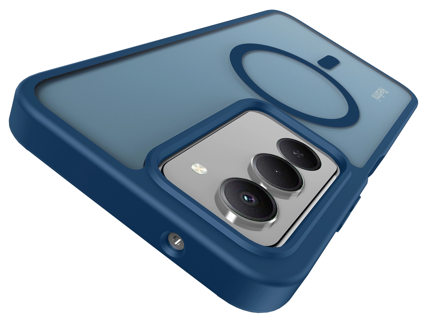 Xiaomi Redmi 15 (4G) Hoesje met MagSafe Back Cover Matte Blauw afbeelding 13