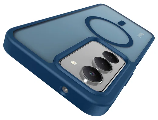 Xiaomi Redmi 15 (4G) Hoesje met MagSafe Back Cover Matte Blauw afbeelding 13