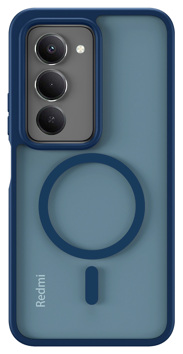 Xiaomi Redmi 15 (4G) Hoesje met MagSafe Back Cover Matte Blauw afbeelding 4