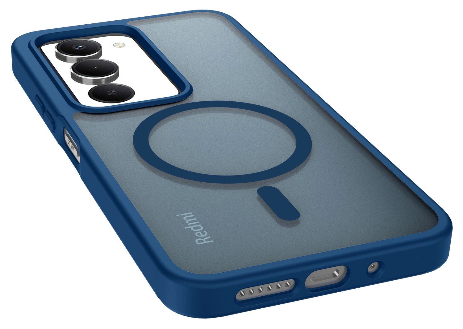 Xiaomi Redmi 15 (4G) Hoesje met MagSafe Back Cover Matte Blauw afbeelding 6