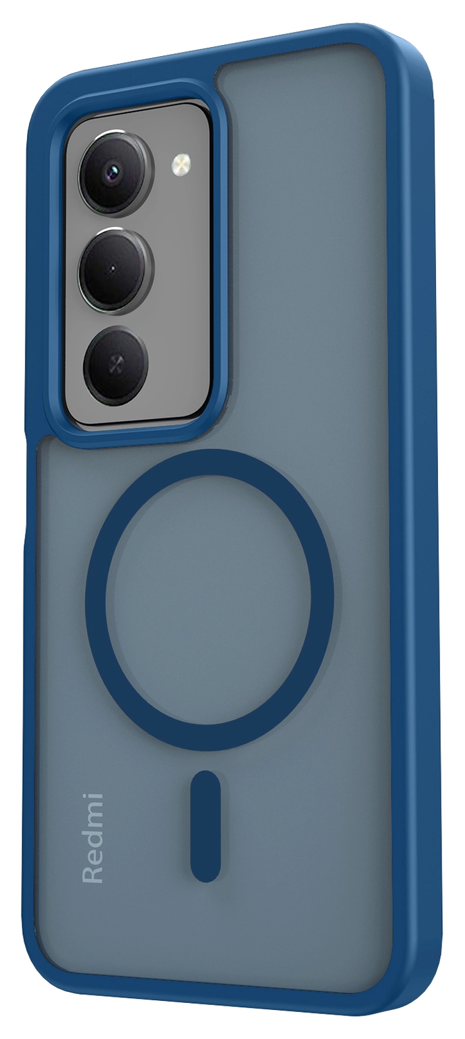 Xiaomi Redmi 15 (4G) Hoesje met MagSafe Back Cover Matte Blauw afbeelding 9