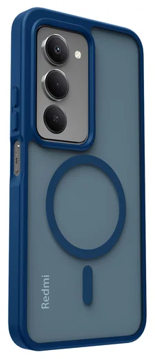 Xiaomi Redmi 15 (4G) Hoesje met MagSafe Back Cover Matte Blauw afbeelding 10