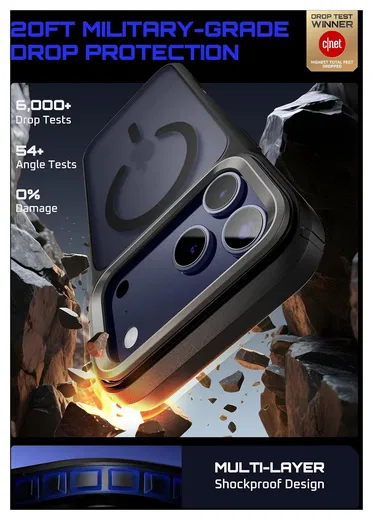 SUPCASE UB Mag iPhone 17 Pro Max Hoesje MagSafe Camera Kickstand Zwart afbeelding 3