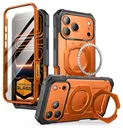 SUPCASE UB Grip Pro Apple iPhone 17 Pro Hoesje Full Protect MagSafe Stand Oranje
