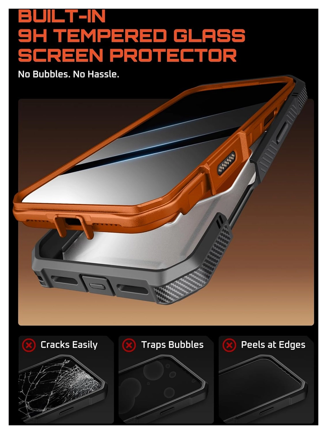 SUPCASE UB Grip Pro Apple iPhone 17 Pro Hoesje Full Protect MagSafe Stand Oranje afbeelding 10