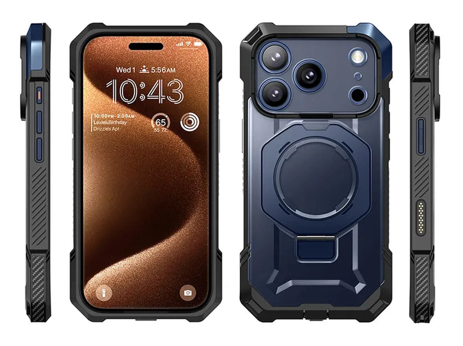 SUPCASE UB Grip Apple iPhone 17 Pro Hoesje MagSafe Kickstand Blauw afbeelding 12