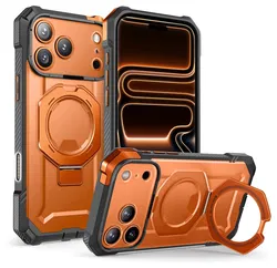 SUPCASE UB Grip Apple iPhone 17 Pro Hoesje MagSafe Kickstand Oranje afbeelding
