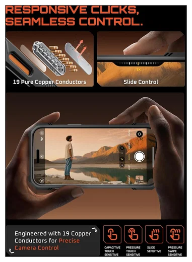 SUPCASE UB Grip Apple iPhone 17 Pro Hoesje MagSafe Kickstand Oranje afbeelding 8