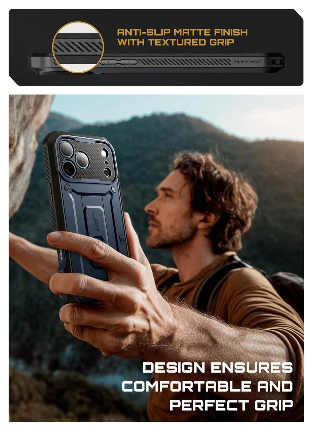 SUPCASE UB Pro Apple iPhone 17 Pro Hoesje Full Protect Kickstand Blauw afbeelding 10