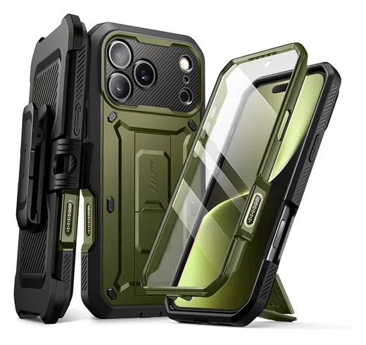 SUPCASE UB Pro Apple iPhone 17 Pro Max Hoesje Full Protect Kickstand Groen afbeelding 1