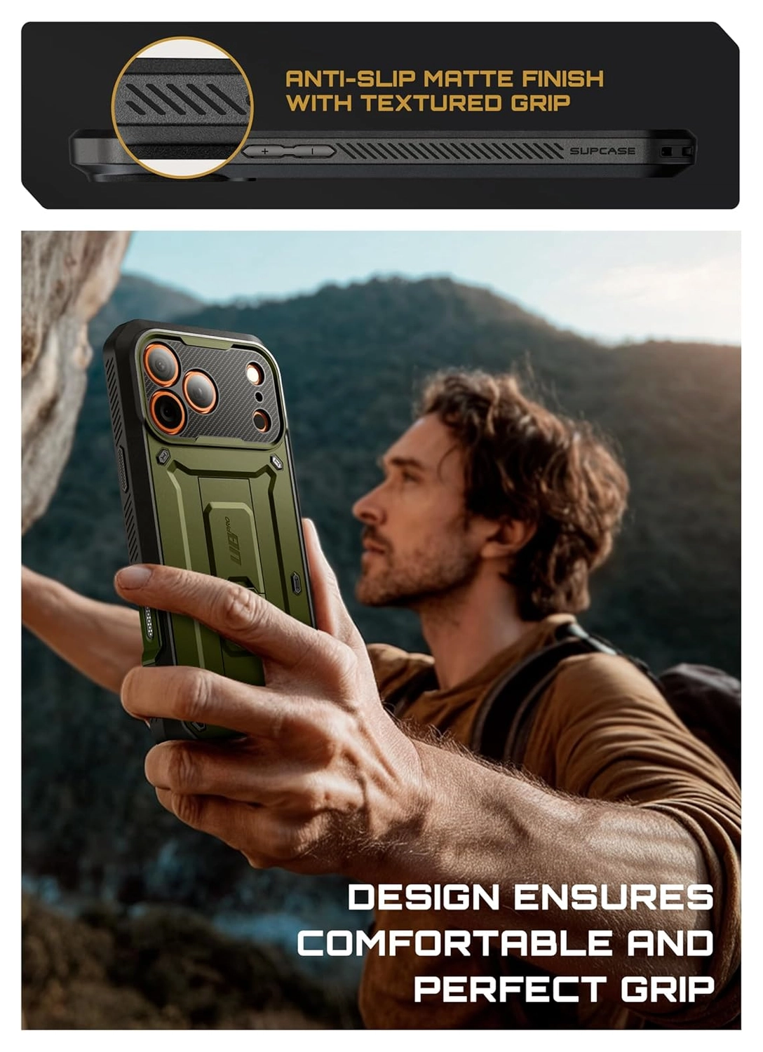 SUPCASE UB Pro Apple iPhone 17 Pro Max Hoesje Full Protect Kickstand Groen afbeelding 10