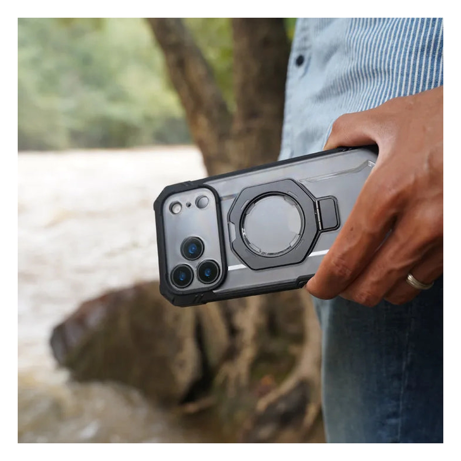 SUPCASE UB Grip Pro Apple iPhone 17 Pro Hoesje Full Protect MagSafe Stand Zwart afbeelding 11