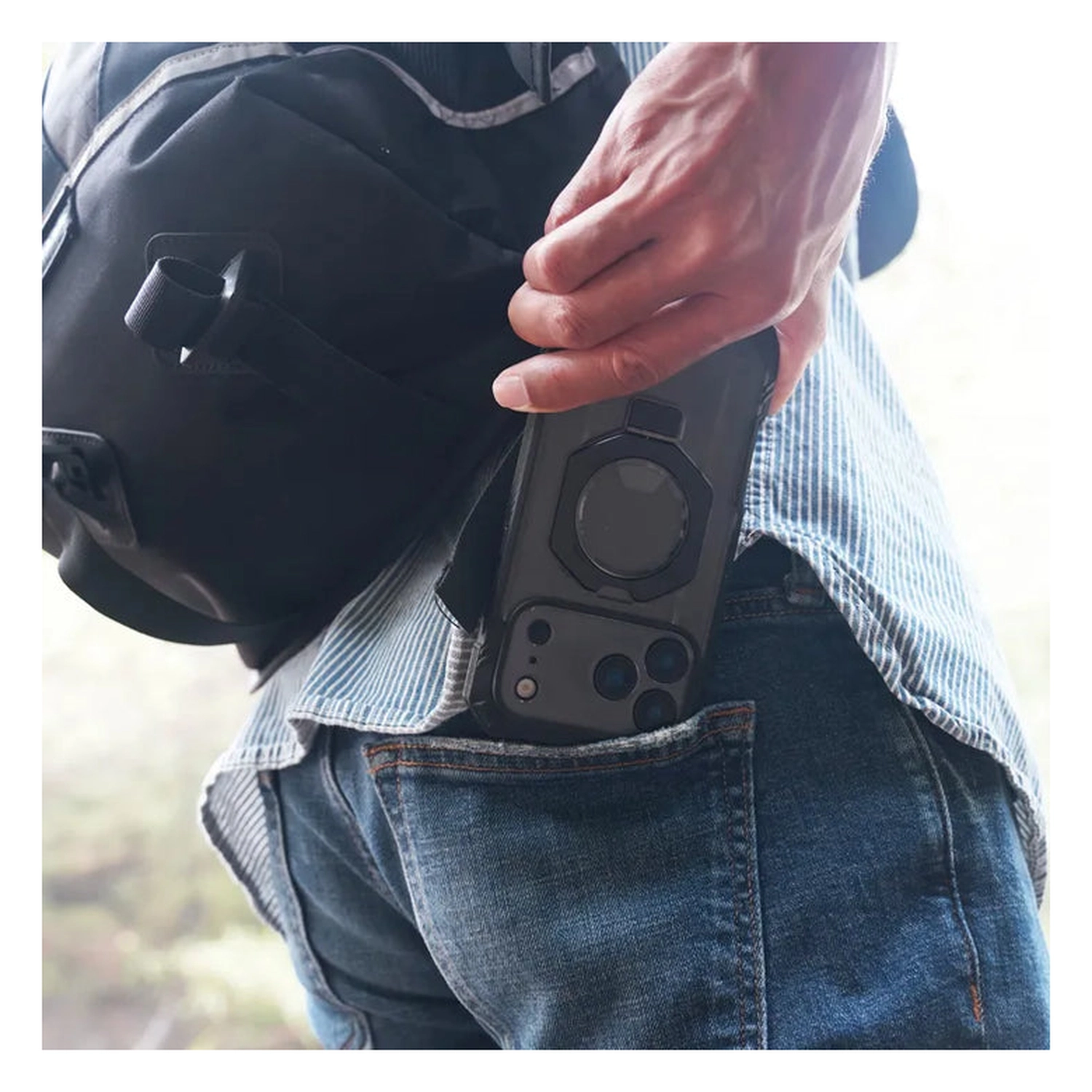 SUPCASE UB Grip Pro Apple iPhone 17 Pro Hoesje Full Protect MagSafe Stand Zwart afbeelding 12