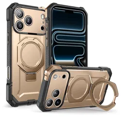 SUPCASE UB Grip Apple iPhone 17 Pro Hoesje MagSafe Kickstand Goud afbeelding