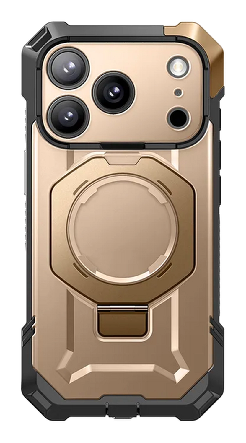 SUPCASE UB Grip Apple iPhone 17 Pro Hoesje MagSafe Kickstand Goud afbeelding 2