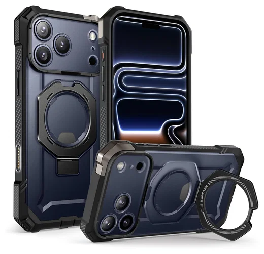 SUPCASE UB Grip Apple iPhone 17 Pro Hoesje MagSafe Kickstand Zwart afbeelding 1