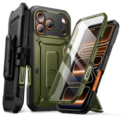 SUPCASE UB Pro Apple iPhone 17 Pro Hoesje Full Protect Kickstand Groen afbeelding