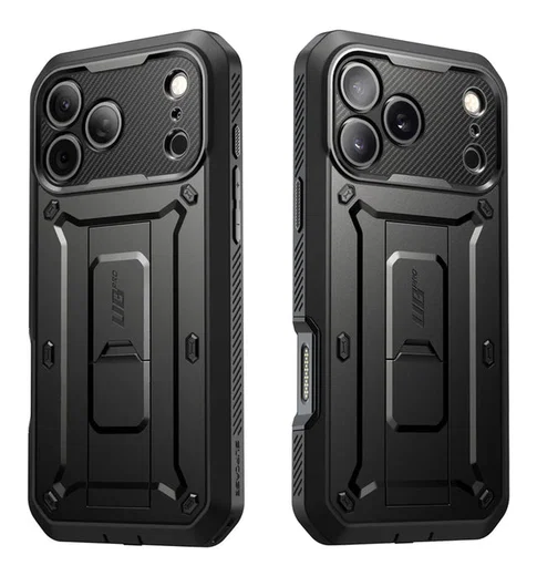 SUPCASE UB Pro Apple iPhone 17 Pro Hoesje Full Protect Kickstand Zwart afbeelding 13