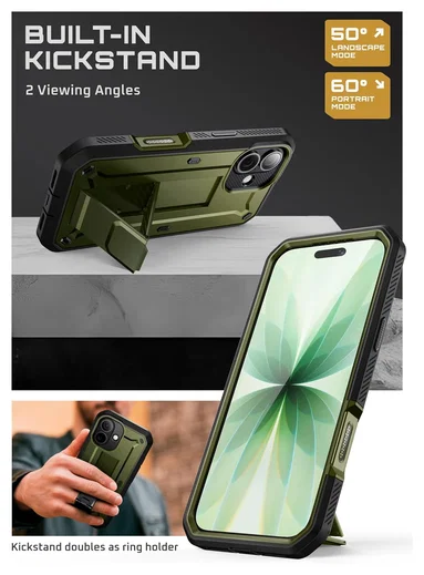 SUPCASE UB Pro Apple iPhone 17 Hoesje Full Protect Kickstand Groen afbeelding 6