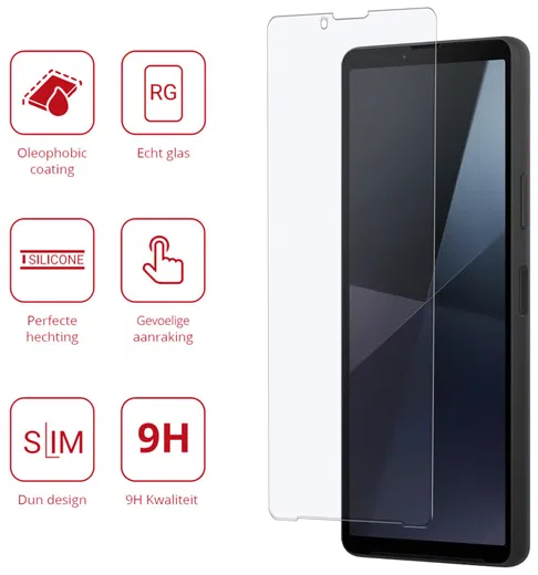 Rosso Sony Xperia 10 VII 9H Tempered Glass Screen Protector afbeelding 2