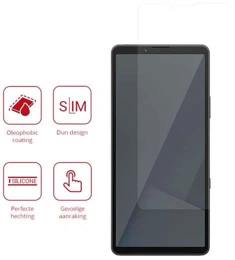 Rosso Sony Xperia 10 VII Screen Protector Case Friendly Folie Duo Pack afbeelding 2