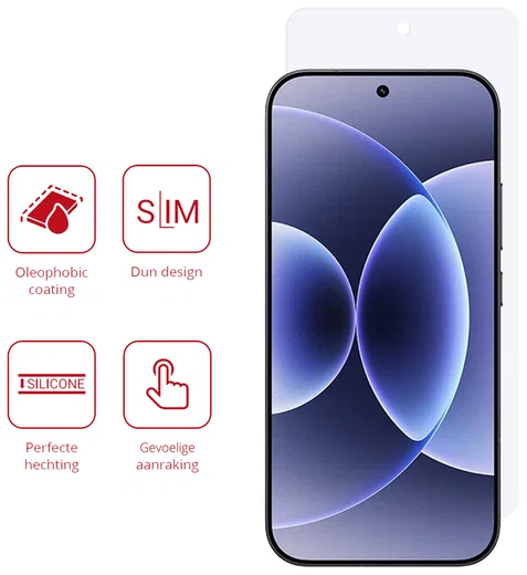 Rosso Xiaomi 17 (Pro) Screen Protector Case Friendly Folie Duo Pack afbeelding 2