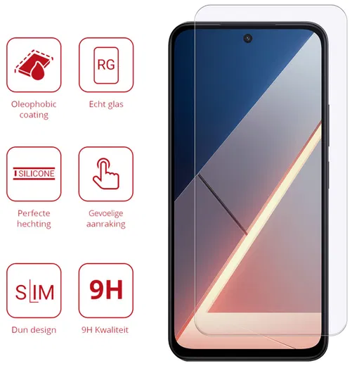 Rosso Xiaomi Poco M7 9H Tempered Glass Screen Protector afbeelding 2