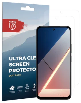 Rosso Xiaomi Poco M7 Screen Protector Case Friendly Folie Duo Pack
