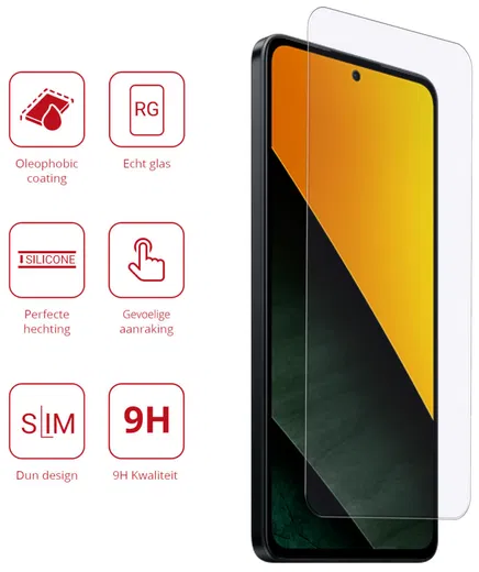 Rosso Xiaomi Poco M7 Pro 9H Tempered Glass Screen Protector afbeelding 2