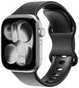 SBG Siliconen - Apple Watch Bandje - 1-11/SE - 38/40/41/42MM - Zwart