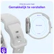 SBG Siliconen - Apple Watch Bandje - 1-11/SE - 38/40/41/42MM - Wit afbeelding 5
