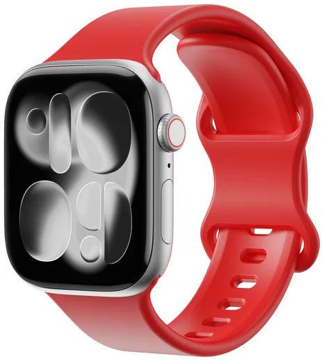 SBG Siliconen - Apple Watch Bandje - 1-11/SE - 38/40/41/42MM - Rood afbeelding 1