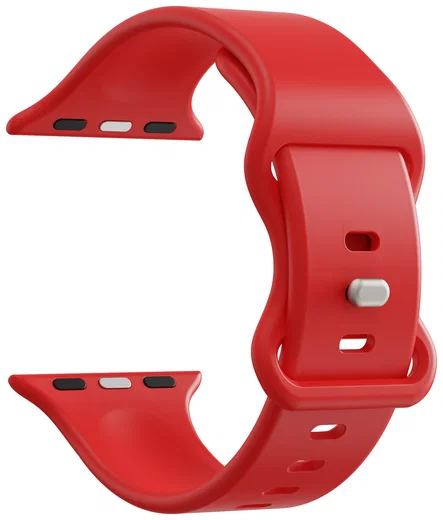 SBG Siliconen - Apple Watch Bandje - 1-11/SE - 38/40/41/42MM - Rood afbeelding 9