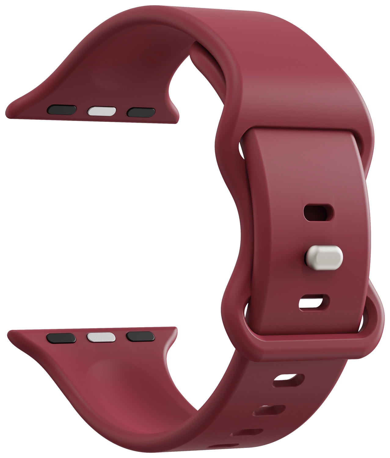 SBG Siliconen - Apple Watch Bandje - 1-11/SE - 38/40/41/42MM - Bordeaux afbeelding 9