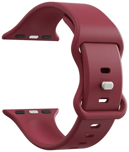 SBG Siliconen - Apple Watch Bandje - 1-11/SE - 38/40/41/42MM - Bordeaux afbeelding 9