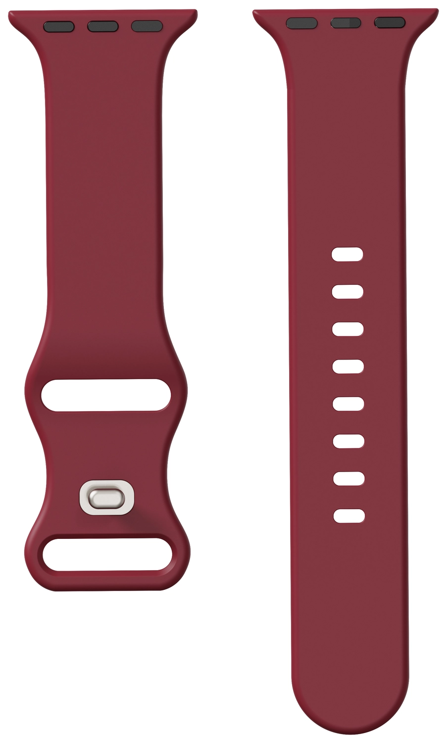 SBG Siliconen - Apple Watch Bandje - 1-11/SE - 38/40/41/42MM - Bordeaux afbeelding 14