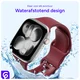 SBG Siliconen - Apple Watch Bandje - 1-11/SE - 38/40/41/42MM - Bordeaux afbeelding 2