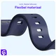 SBG Siliconen - Apple Watch Bandje - 1-11/SE - 38/40/41/42MM - Midnight Blue afbeelding 4