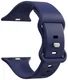 SBG Siliconen - Apple Watch Bandje - 1-11/SE - 38/40/41/42MM - Midnight Blue afbeelding 9