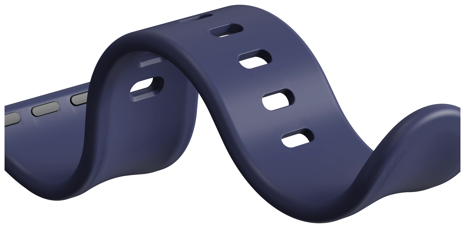 SBG Siliconen - Apple Watch Bandje - 1-11/SE - 38/40/41/42MM - Midnight Blue afbeelding 12