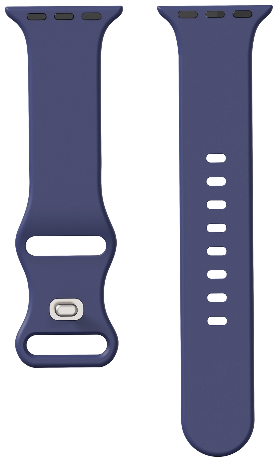 SBG Siliconen - Apple Watch Bandje - 1-11/SE - 38/40/41/42MM - Midnight Blue afbeelding 14