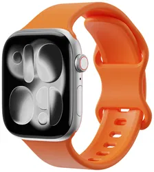 SBG Siliconen - Apple Watch Bandje - 1-11/SE - 38/40/41/42MM - Oranje afbeelding