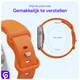 SBG Siliconen - Apple Watch Bandje - 1-11/SE - 38/40/41/42MM - Oranje afbeelding 5