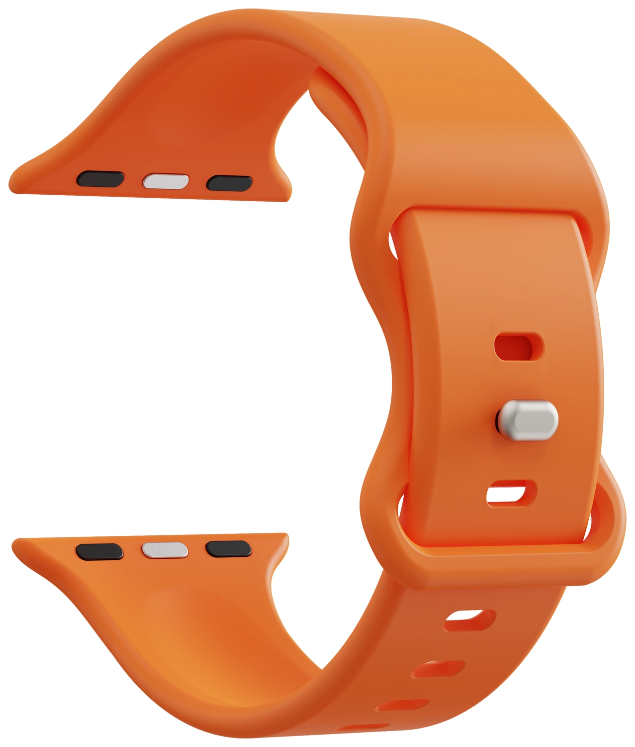 SBG Siliconen - Apple Watch Bandje - 1-11/SE - 38/40/41/42MM - Oranje afbeelding 9