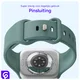 SBG Siliconen - Apple Watch Bandje - 1-11/SE - 38/40/41/42MM - Cactus Groen afbeelding 3