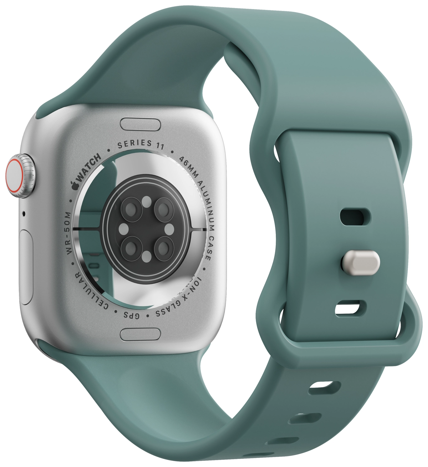 SBG Siliconen - Apple Watch Bandje - 1-11/SE - 38/40/41/42MM - Cactus Groen afbeelding 8