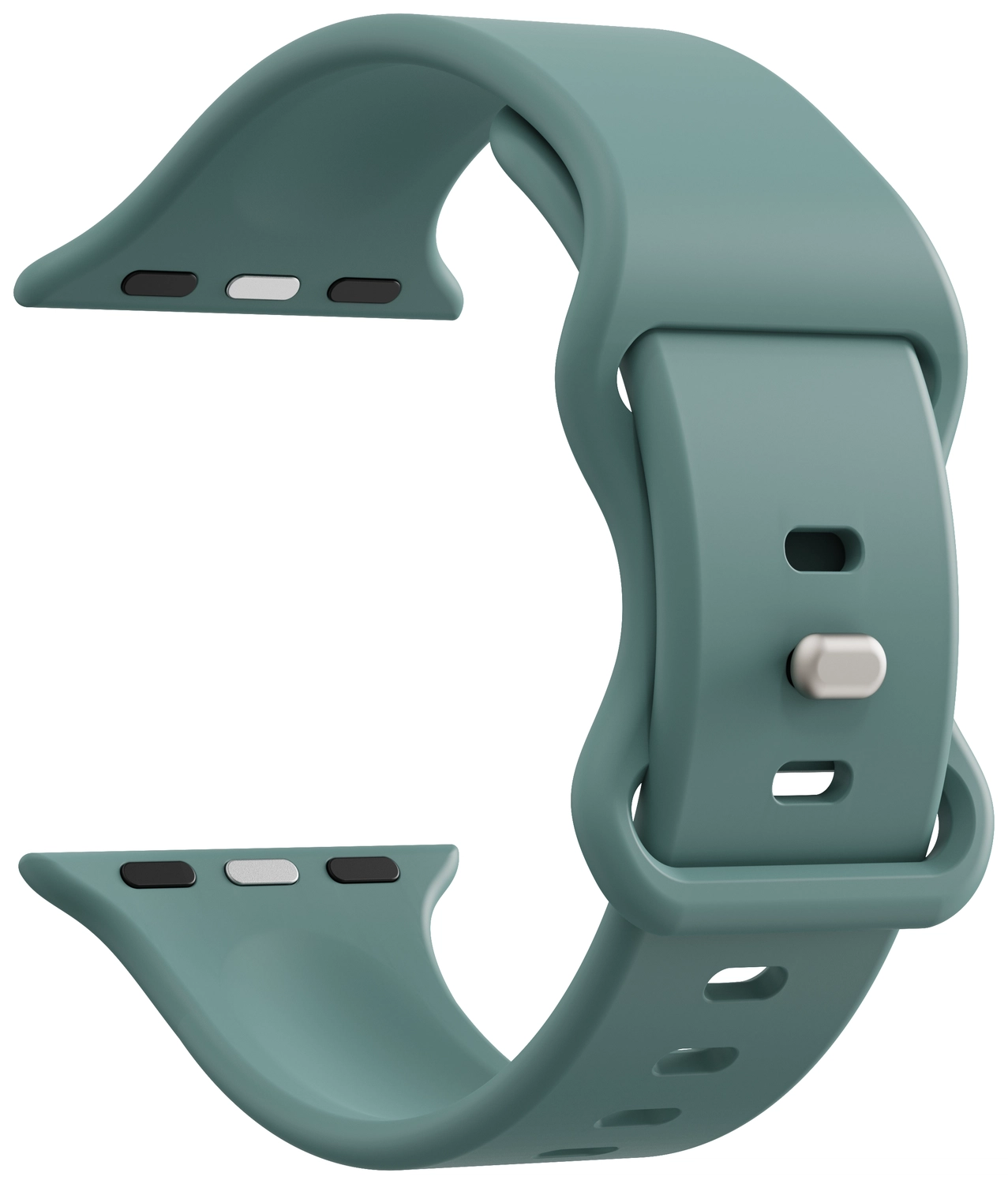 SBG Siliconen - Apple Watch Bandje - 1-11/SE - 38/40/41/42MM - Cactus Groen afbeelding 9